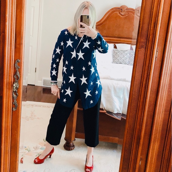 Stars & Stripes USA cotton cardigan sweater - Picture 6 of 7